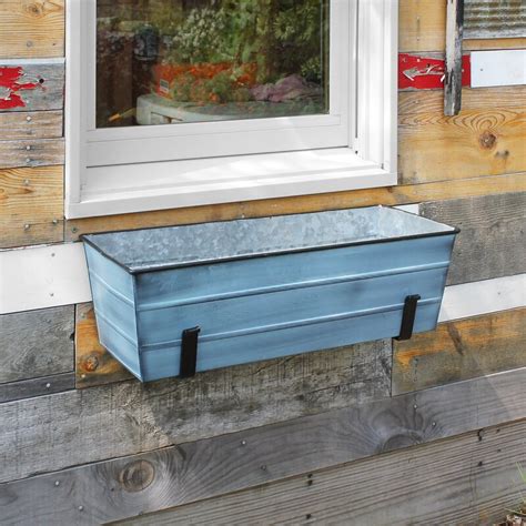 long metal window boxes|galvanized metal window boxes.